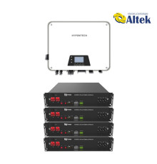 Гібридна сонячна електростанція Hypontech-5kW+Dyness-9.6kWh-LFP