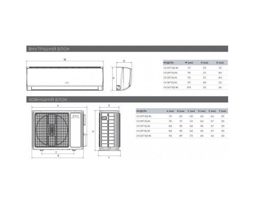 Настінна спліт-система (кондиціонер) Cooper&Hunter Veritas NG (Inverter) CH-S12FTXQ-NG