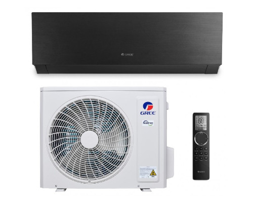 Інверторна настінна спліт-система (кондиціонер) Gree Clivia Black GWH12AUCXB-K6DNA1A