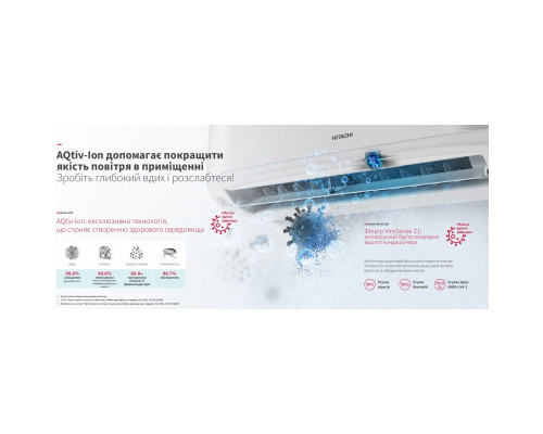 Настінна спліт-система (кондиціонер) Hitachi AirHome 600 RAK-VJ35PHAE/RAC-VJ35PHAE