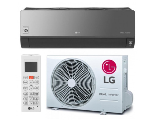 Інверторна настінна спліт-система (кондиціонер) LG Artcool Mirror UV AC12BK