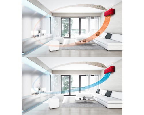 Інверторна настінна спліт-система (кондиціонер) Mitsubishi Electric Premium ZUBADAN MSZ-LN25VGR/MUZ-LN25VGHZ