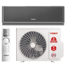 Інверторна настінна спліт-система (кондиціонер) TOSOT Naomi Black Mysterious GD-24RB