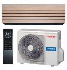 Інверторна настінна спліт-система (кондиціонер) Toshiba Daiseikai 10 Wood RAS-B18S4KVDG-E/RAS-18S4AVPG-E