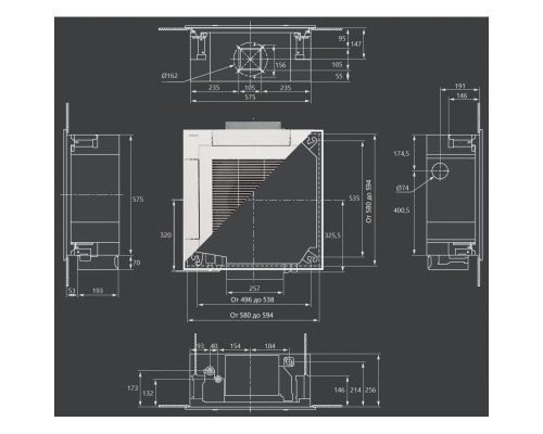 Касетна спліт-система (кондиціонер) Toshiba RAV-RM801UTP-E / RAV-GM801ATP-E / RBC-U31PGP(W)-E