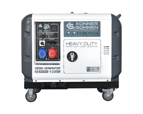Генератор дизельний Konner&Sohnen KS 9300DE-1/3 ATSR SUPER S (Euro V)