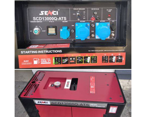 Генератор дизельний Senci SCD 13000 Q ATS