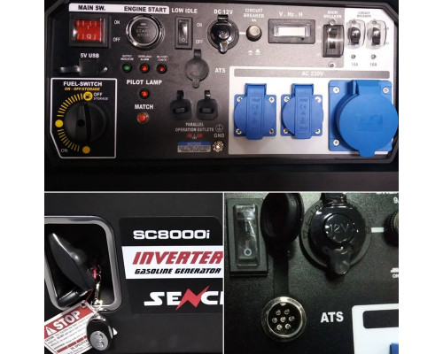 Генератор бензиновий інверторний Senci SC 8000 i