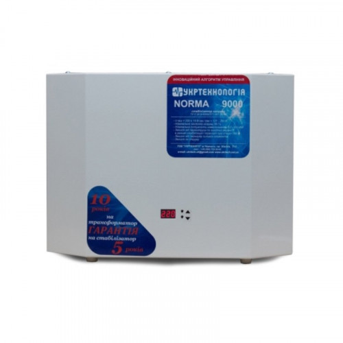 Стабилизатор напряжения Укртехнология НСН - 9000 NORMA - N (HV) Стабилизатор напряжения Укртехнология НСН - 9000 NORMA - N (HV)