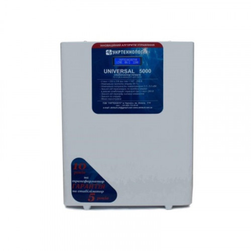 Стабилизатор напряжения Укртехнология НСН - 5000 UNIVERSAL (NV) Стабилизатор напряжения Укртехнология НСН - 5000 UNIVERSAL (NV)