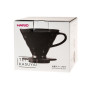 Керамічний Пуровер HARIO V60 Dripper 02 (400 мл) Tetsu Kasuya Model Чорний KDC-02-B