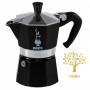 Гейзерна кавоварка Bialetti на 6 чашок, Moka express чорна ml 270