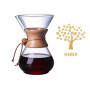 Кемекс для кофе 800 мл. (Chemex 6 cup) с металлическим многоразовым фильтром Кемекс для кофе 800 мл. (Chemex 6 cup) с металлическим многоразовым фильтром