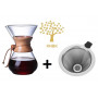 Кемекс для кофе 800 мл. (Chemex 6 cup) с металлическим многоразовым фильтром Кемекс для кофе 800 мл. (Chemex 6 cup) с металлическим многоразовым фильтром