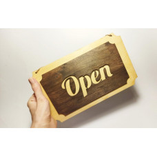 Табличка "Open/Closed". Тришарова Відкрито/закрито