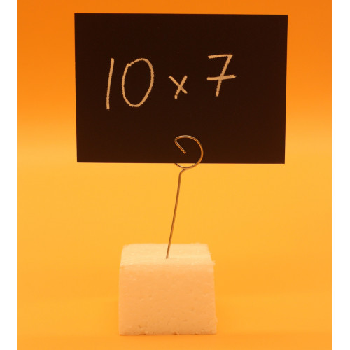 Ценник меловой с держателем 10х7 см. для надписей мелом и маркером Черный Металл Ценник меловой с держателем 10х7 см. для надписей мелом и маркером Черный Металл