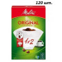 Фільтри паперові Melitta Original 1X2 120 шт. (білі)