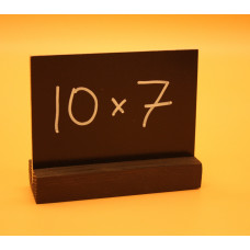 Цінник крейдяний на підставці 10x7 см, а7 для написів крейдою і маркером Чорний