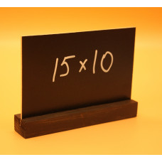 Цінник крейдяний на підставці 15х10 см, а6 для написів крейдою і маркером Чорний