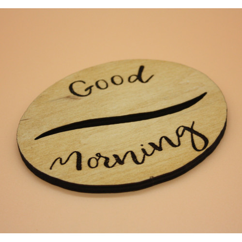 Подставка под чашку Кофеное зерно 9 см. Светлый дерево Подстаканник GM Подставка под чашку Кофеное зерно 9 см. Светлый дерево Подстаканник GM