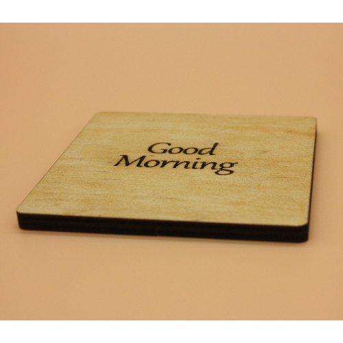 Подставка под чашку Доброе утро 9 см. Светлое дерево Подстаканник квадрат Подставка под чашку Доброе утро 9 см. Светлое дерево Подстаканник квадрат