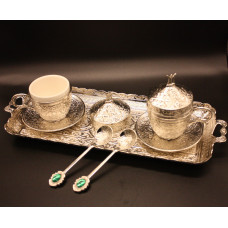Турецький набір #28 для подачі кави 110 мл демітас на підносі Себра