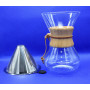 Кемекс для кофе 800 мл. (Chemex 6 cup) с металлическим многоразовым фильтром Кемекс для кофе 800 мл. (Chemex 6 cup) с металлическим многоразовым фильтром