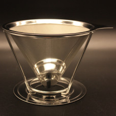 Пуровер Double Mesh V60 02 Багаторазова воронка кафеор фільтр + підставка