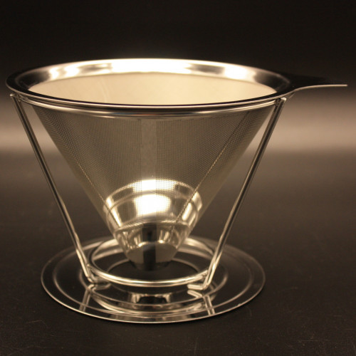 Пуровер Double Mesh V60 02 Многоразовая воронка кафеор фильтр + подставка Пуровер Double Mesh V60 02 Многоразовая воронка кафеор фильтр + подставка