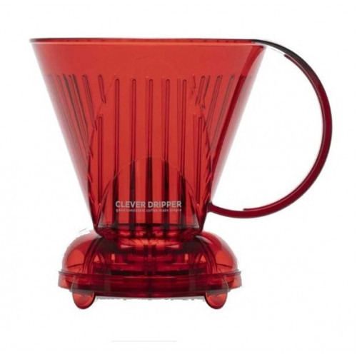 Пуровер Клевер Mr Clever Dripper 530 мл. Прозрачный красный Пуровер Клевер Mr Clever Dripper 530 мл. Прозрачный красный