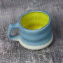 Керамическая чашка для кофе 200 мл. (Синий/Желтый)