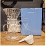 Набор Hario Glass V60 Заварник 600 мл/Пуровер 02 (стекло) + Чайник HARIO V60 Drip Kettle air