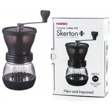 Ручна кавомолка Hario Ceramic Coffee Mill Skerton+PLUS MSCS-2DTB