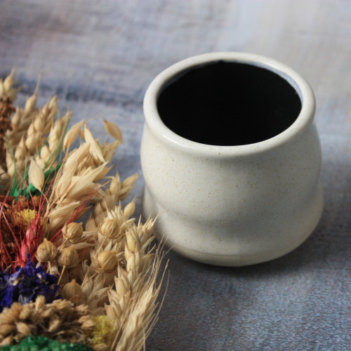 Керамическая чаша для чая матча 160 мл. (Бело-черная) Керамическая чаша для чая матча 160 мл. (Бело-черная)