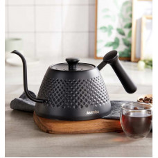 Чайник Akimita V60 1 л. для кави з тонким носиком Чорний Чайник Akimita V60 1 л. для кави з тонким носиком Чорний