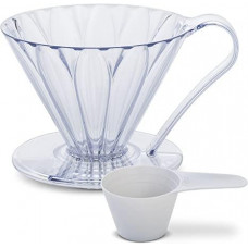 Пуровер Cafec Прозорий Cone-Shaped Ware Flower Dripper Cup4