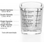 Мерный стакан 60 ml. Thickened Wall Glass для приготовление кофе эспрессо шот Мерный стакан 60 ml. Thickened Wall Glass для приготовление кофе эспрессо шот