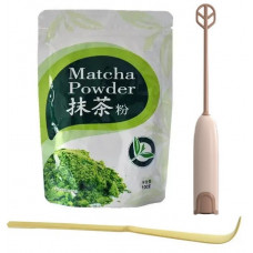 Набір TM Matcha Powder 100 г для приготування матчі з капучинатором Вінчик