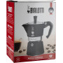 Гейзерна кавоварка Bialetti на 6 чашок, Moka express чорна ml 270