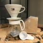 Набор Hario V60 Ceramic 02 фильтры/графин/Чайник/пуровер керамический XVDD-3012W Набор Hario V60 Ceramic 02 фильтры/графин/Чайник/пуровер керамический XVDD-3012W