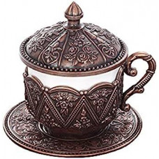 Турецька чашка Демітас Acar з блюдцем 50 мл. Мідь Турецька чашка Демітас Acar з блюдцем 50 мл. Мідь