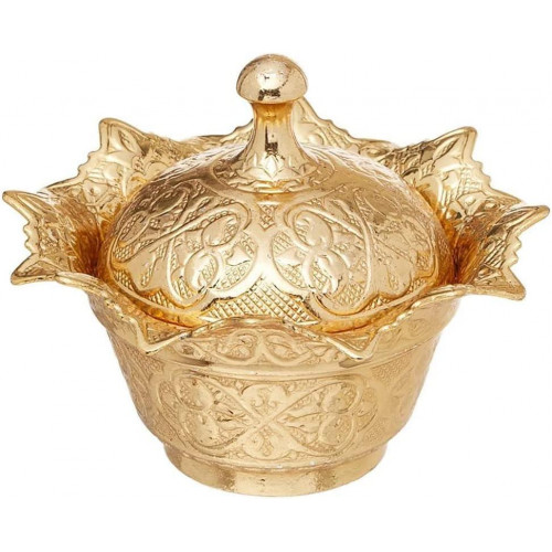 Турецкая Лукумница / сахарница Ажур восточная. Цвет Золото Турецкая Лукумница / сахарница Ажур восточная. Цвет Золото