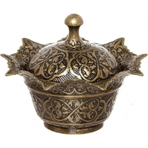 Турецкая Лукумница / сахарница Ажур восточная. Цвет бронза Турецкая Лукумница / сахарница Ажур восточная. Цвет бронза