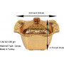Турецкая лукумница сахарница Золото