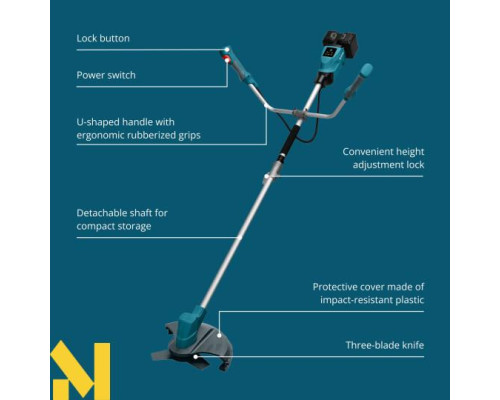 Тример акумуляторний Konner&Sohnen KS BCT-40V SET