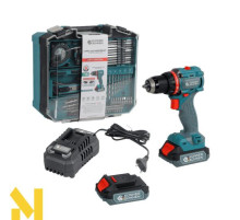 Шуруповерт акумуляторний ударний з комплектом аксесуарів Konner&Sohnen KS ID20V-60 KIT 74