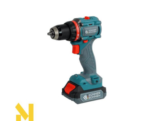 Шуруповерт ударний акумуляторний з комплектом аксесуарів Konner&Sohnen KS ID20V-60 KIT 74 PLUS