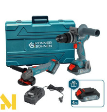 Набір електроінструментів акумуляторних Konner&Sohnen KS IDAGB 20V SET 1 PLUS
