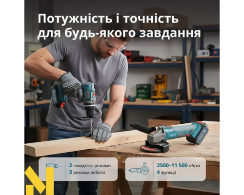 Набір електроінструментів акумуляторних Konner&Sohnen KS IDAGB 20V SET 1 PLUS