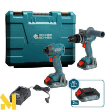 Набір електроінструментів акумуляторних Konner&Sohnen KS IDISD 20V SET 2 PLUS